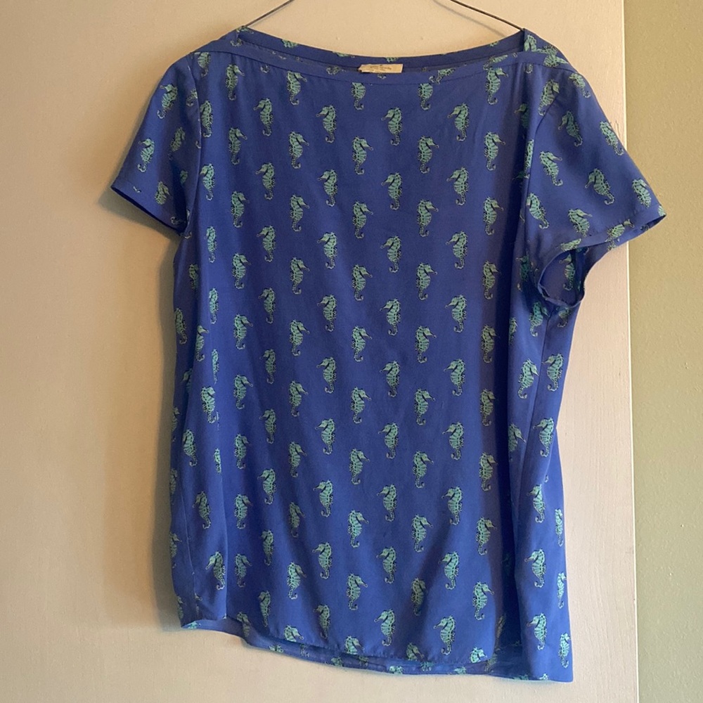 Kate Spade Seahorse Blouse